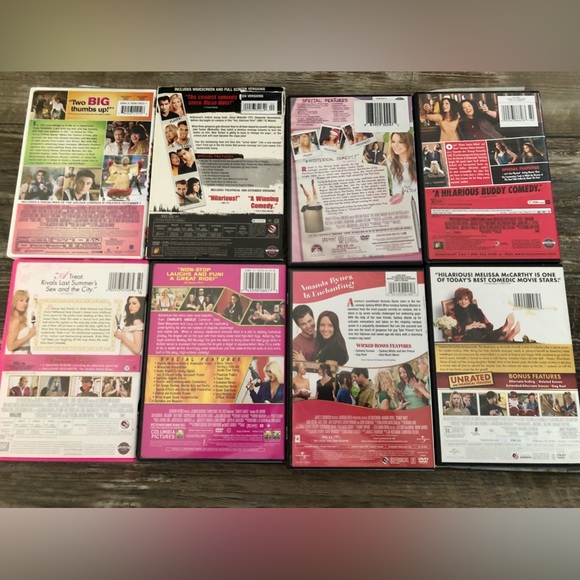 DVD COMEDY LOT - 8 AWESOME FUNNY MOVIES, GREAT DEAL! - Picture 2 of 2